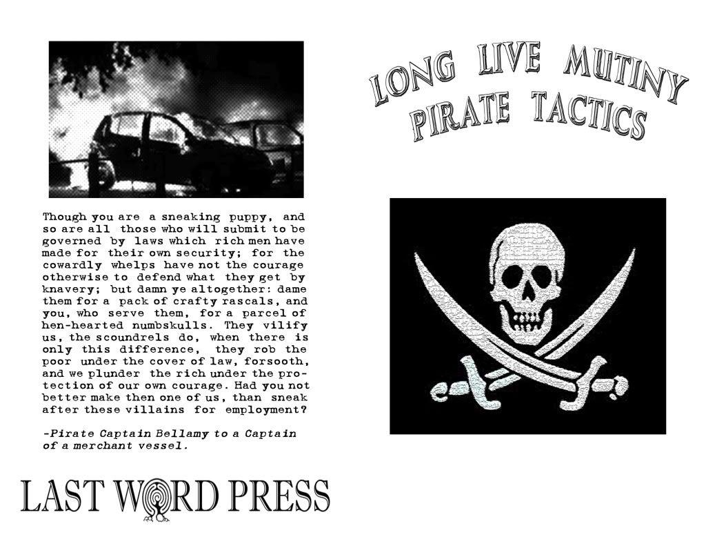 Image for Long Live Mutiny! Pirate Tactics by compiled and pirated by Cap'n Mayhem of the Drunken Boat Crew by compiled and pirated by Cap'n Mayhem of the Drunken Boat Crew