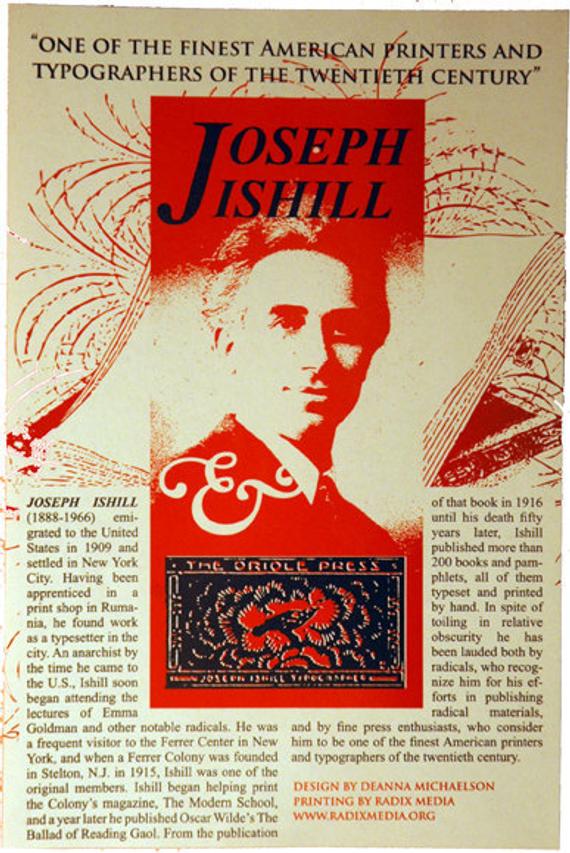 Image for 2 color Joseph Ishill Offset Poster