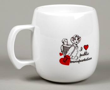 Image for I Love/Heart Public Transportation Coffee Mug