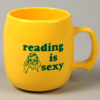 Image for Reading Is Sexy Corn Plastic Coffee Cup Mug