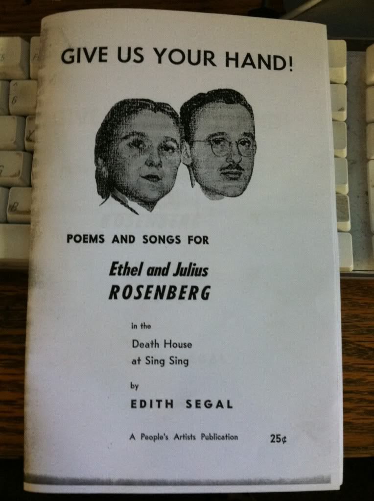 Image for Give Us Your Hand! Poems and Songs for Ethel and Julius Rosenberg in the Death House at Sing Sing